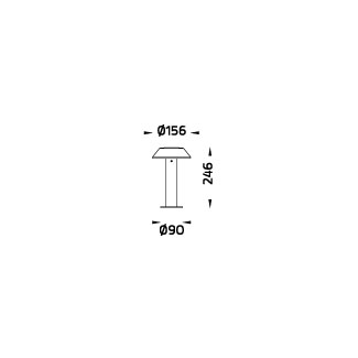Mini CAP - Short Bollard Flange Base