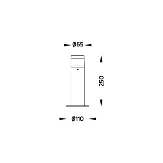 CASA - Short Bollard Flange Base