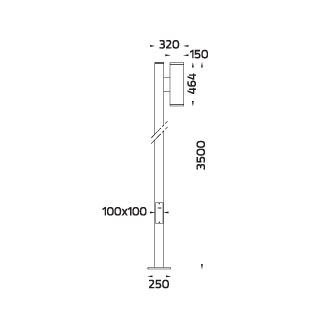 Maxi CORE Optic - Pole Light / Single Sided