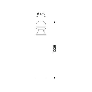 Double FUJI Round - Bollard