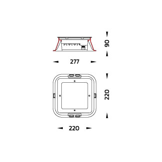 Mini Quark Square - CC (DMX)